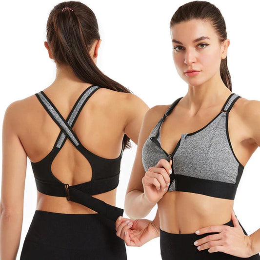 Top Esportivo com Alças Ajustáveis de Alta Sustentação Top Fitness